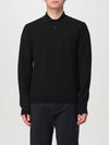 Jacob Logo Polo Knit Top Black - A.P.C. - BALAAN 5