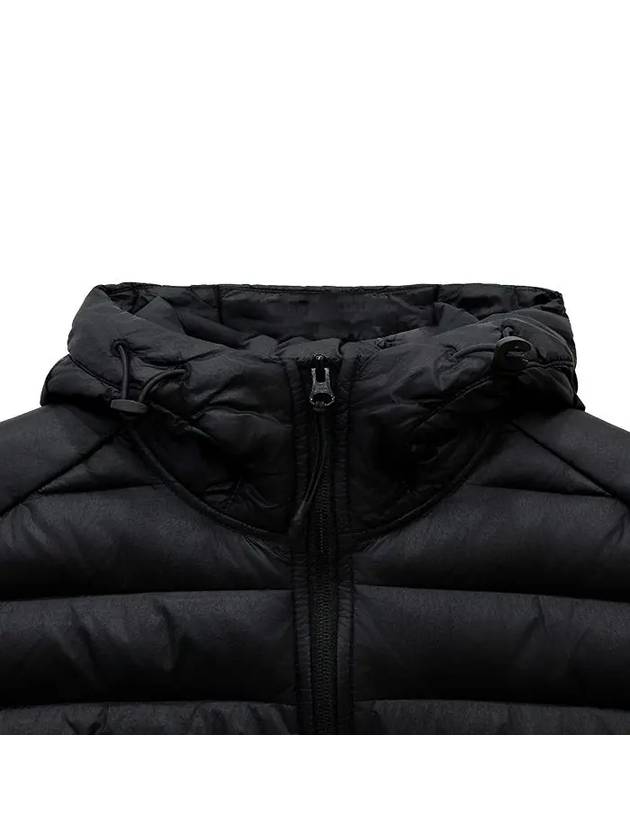 Loom Woven Chambers R-Nylon Down-TC Light Hoodie Down Jacket Black - STONE ISLAND - BALAAN 4