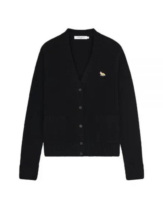 Baby Fox Patch Boxy Cardigan Black - MAISON KITSUNE - BALAAN 2