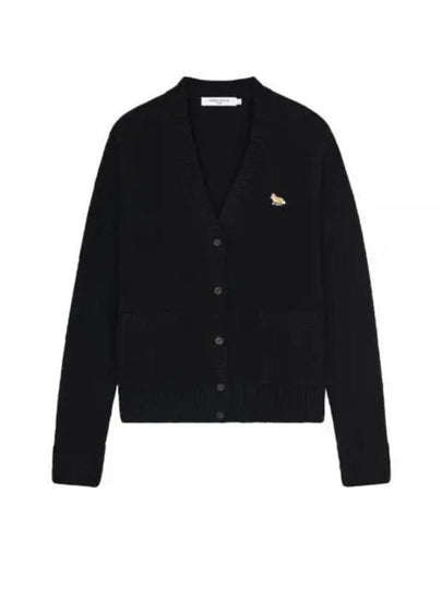 Baby Fox Patch Boxy Cardigan Black - MAISON KITSUNE - BALAAN 2