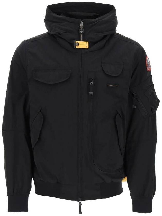 Men's Gobi Spring Hooded ZipUp Black - PARAJUMPERS - BALAAN 1