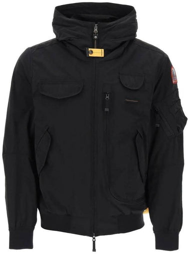 Men's Gobi Spring Hooded Bomber Black - PARAJUMPERS - BALAAN 1