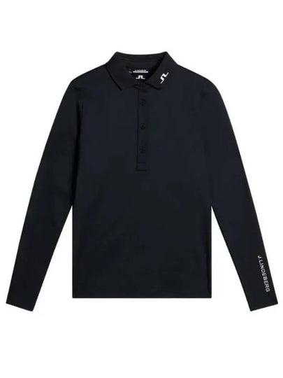 Women's Tour Tech Long Sleeve Polo Black - J.LINDEBERG - BALAAN 2