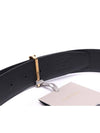 T Buckle Reversible Leather Belt Black Ash Grey - TOM FORD - BALAAN 7