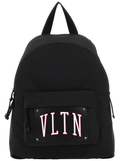 VLTN Nylon Backpack Black - VALENTINO - BALAAN 2