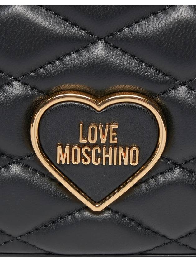 Romantic Logo Plaque Shoulder Bag - MOSCHINO - BALAAN 4