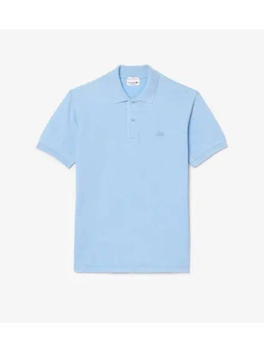 Men s Garment Dying Short Sleeve Polo Sky Blue - LACOSTE - BALAAN 1