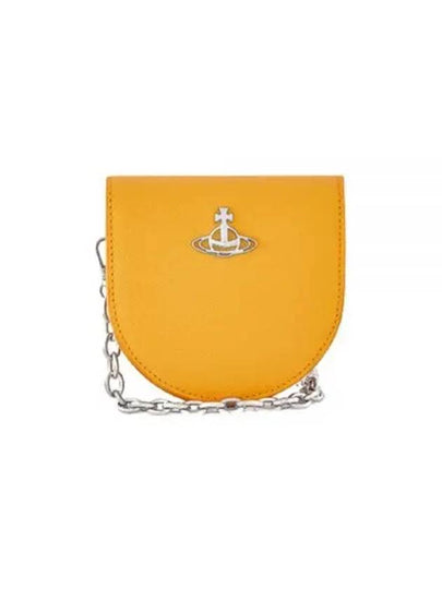 Saffiano Nano Saddle Shoulder Bag Yellow - VIVIENNE WESTWOOD - BALAAN 2