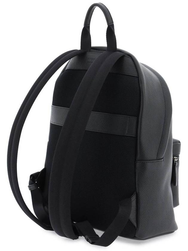 logo print pebbled leather backpack BPM010125103888 - DSQUARED2 - BALAAN 3