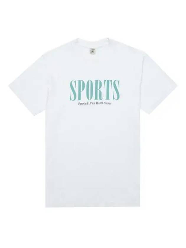 Cotton Crew Neck Short Sleeve T-Shirt White - SPORTY & RICH - BALAAN 2