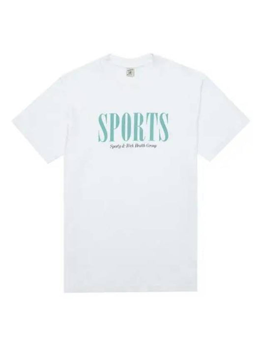 Cotton Crew Neck Short Sleeve T-Shirt White - SPORTY & RICH - BALAAN 2