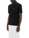 Stretch Piquet Regular Striped Collar Polo Shirt Black - CP COMPANY - BALAAN 5