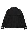 Back Punching Pleated A-Line Jumper 1143LZGNBLACK - BLACK&WHITE - BALAAN 2