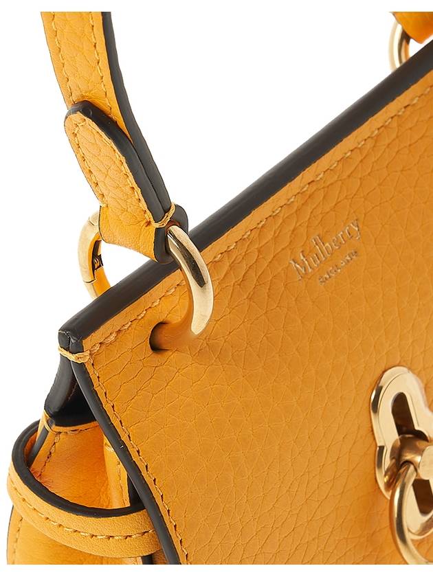 Micro Amberley Leather Cross Bag Yellow - MULBERRY - BALAAN 9