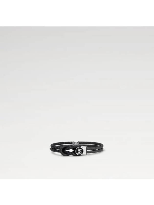 Loop It Monogram Bracelet Silver Black - LOUIS VUITTON - BALAAN 2