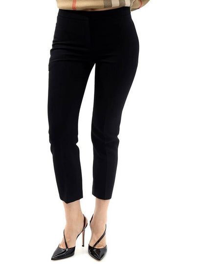 Women's Light Wool Silk Straight Pants Black - ALEXANDER MCQUEEN - BALAAN 2