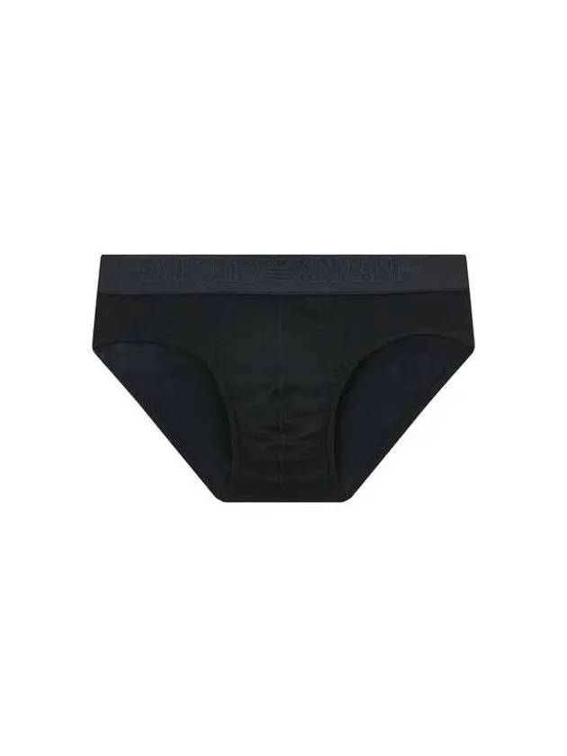 UNDERWEAR Men s Textured Logo Banding Briefs Black 271530 - EMPORIO ARMANI - BALAAN 1