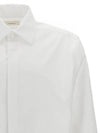 Cassandre Long Sleeve Shirt White - SAINT LAURENT - BALAAN 4