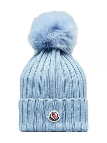 3B00013 M1131 710 Logo Patch Foam Beanie - MONCLER - BALAAN 1