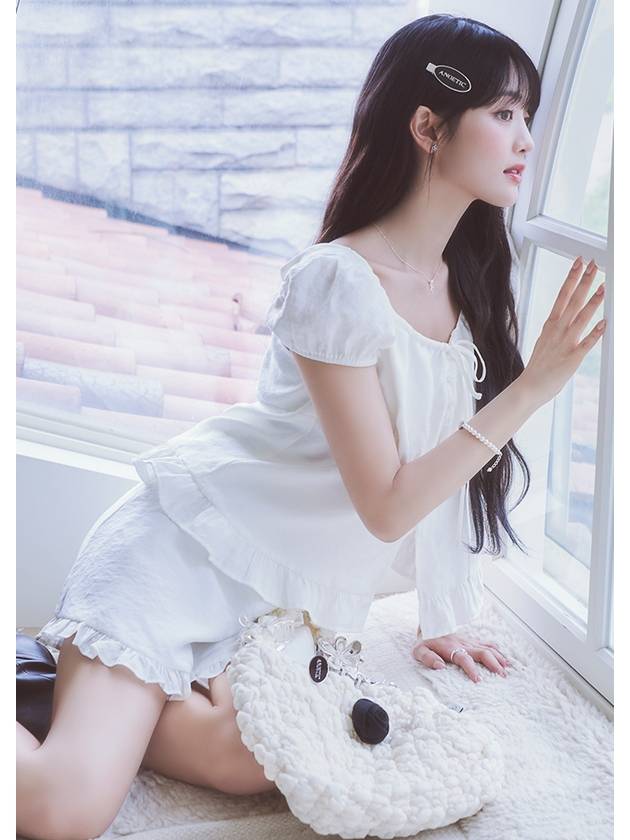 FRILL MINI SKIRT WHITE - ANOETIC - BALAAN 3