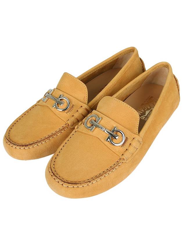 Gancini Driving Shoes Yellow - SALVATORE FERRAGAMO - BALAAN 2