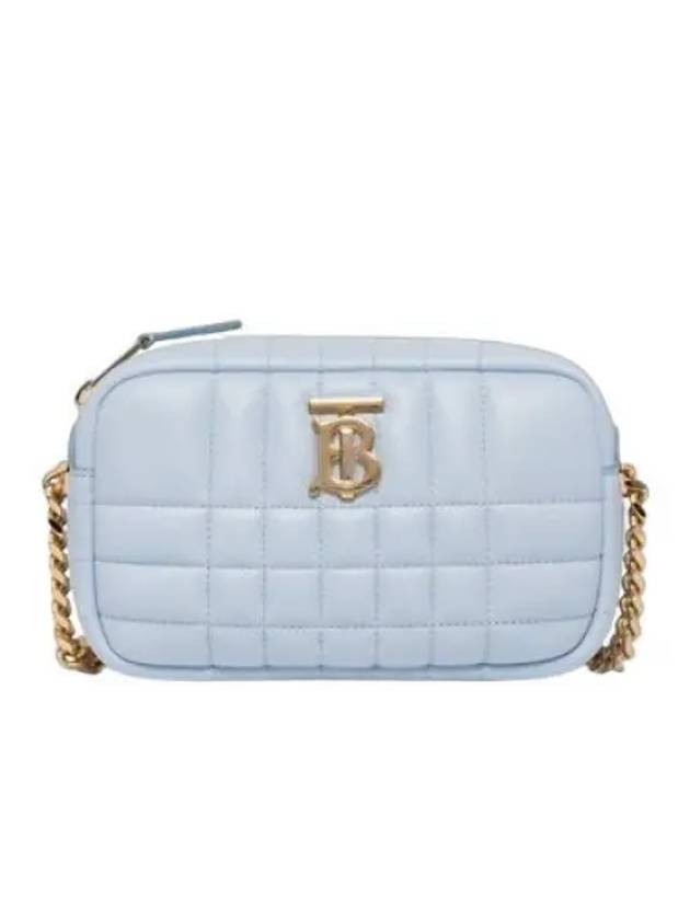 Quilted Mini Lola Camera Cross Bag Light Blue - BURBERRY - BALAAN 2