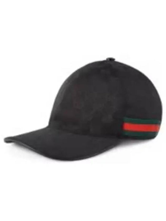 Original GG Web Supreme Canvas Baseball Ball Cap Black - GUCCI - BALAAN 2