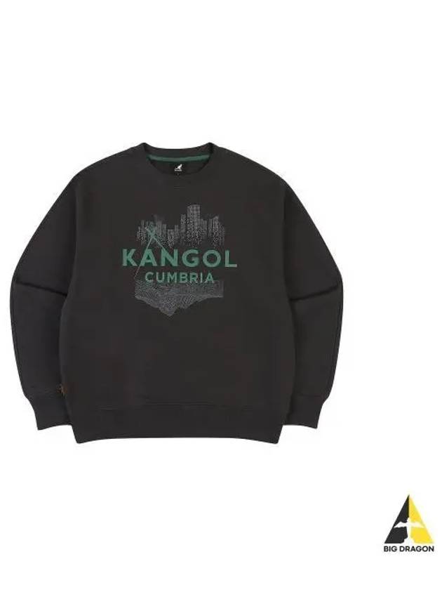 CBR Slogan Sweatshirt 7002 Charcoal - KANGOL - BALAAN 1