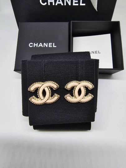 CC logo rose gold women s earrings ABC528 - CHANEL - BALAAN 2