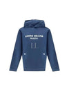 Old Treatment Oversized Fit Cotton Hoodie Royal Blue - STONE ISLAND - BALAAN 2