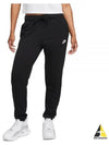 Women's Sportswear Club Fleece Mid-Rise Jogger Track Pants Black - NIKE - BALAAN 2