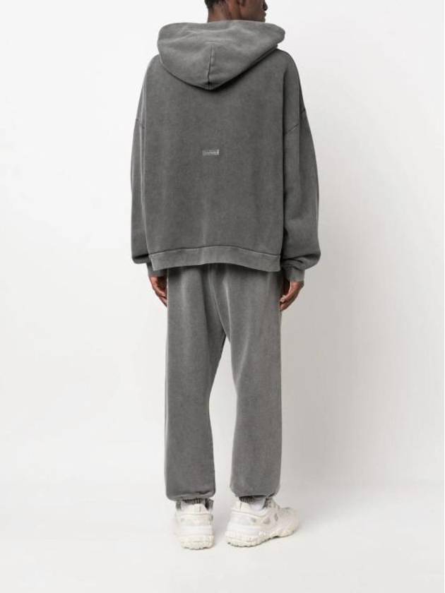 Logo Patch Hoodie Dark Grey - ACNE STUDIOS - BALAAN 4