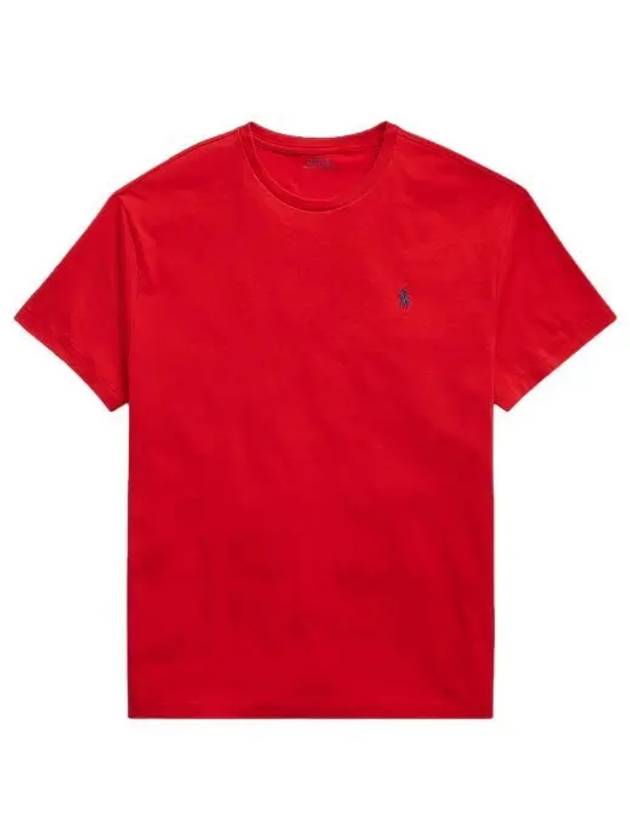 Men's Embroidery Logo Pony Classic Fit Short Sleeve T-Shirt Red - POLO RALPH LAUREN - BALAAN 2