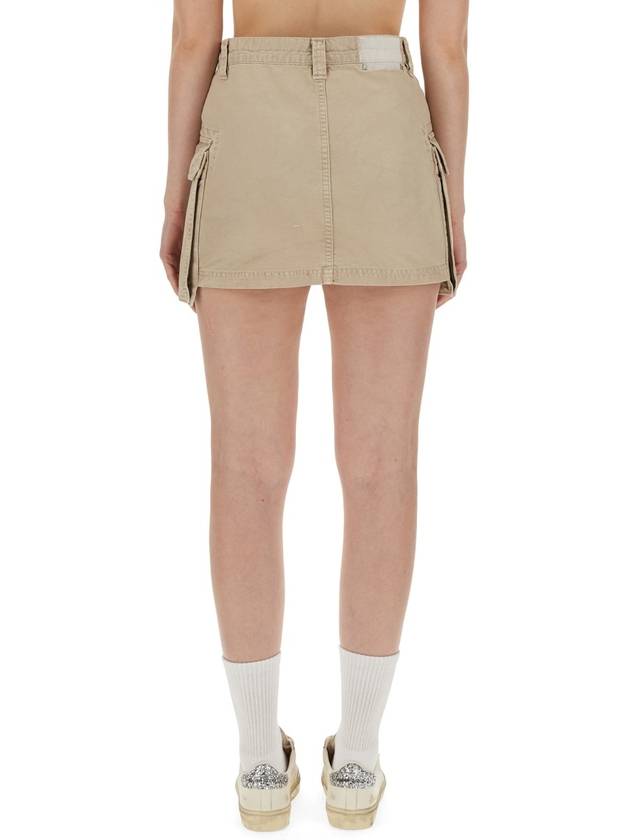 Colored Cargo A-Line Skirt Khaki - GOLDEN GOOSE - BALAAN 4