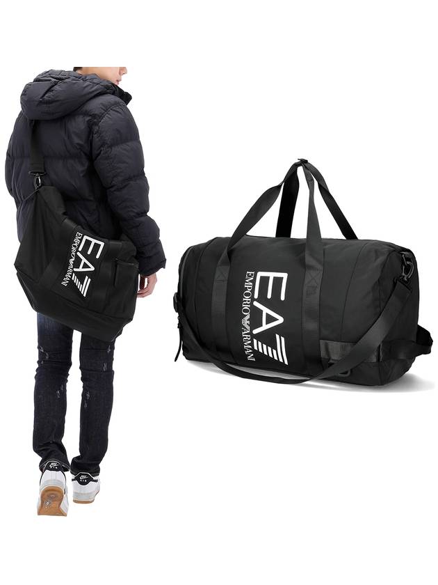 EA7 Logo Duffel Bag Black - EMPORIO ARMANI - BALAAN 2