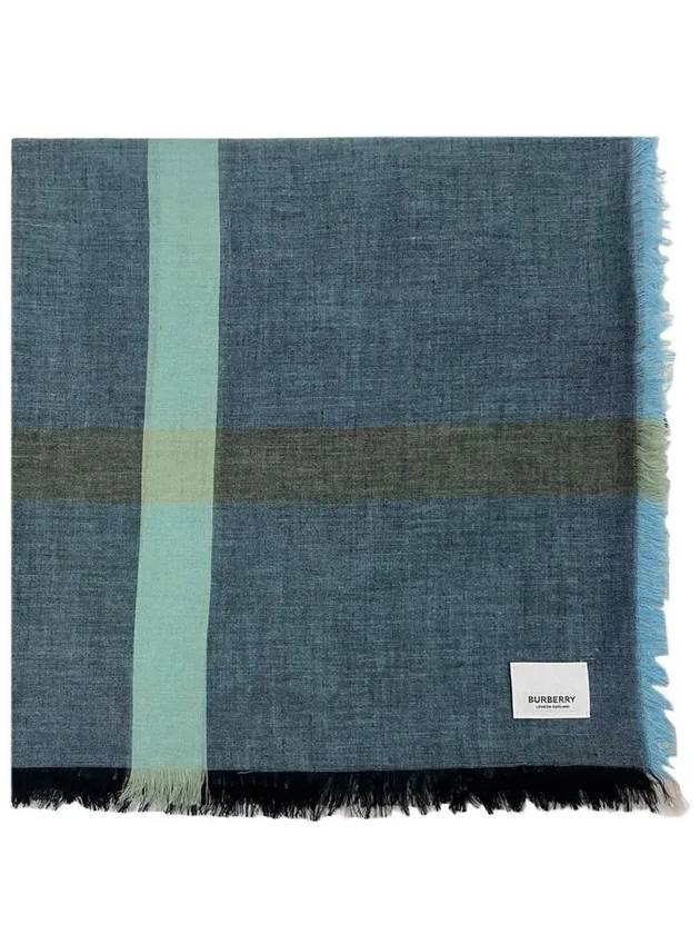 Mega Check Muffler Blue - BURBERRY - BALAAN 7