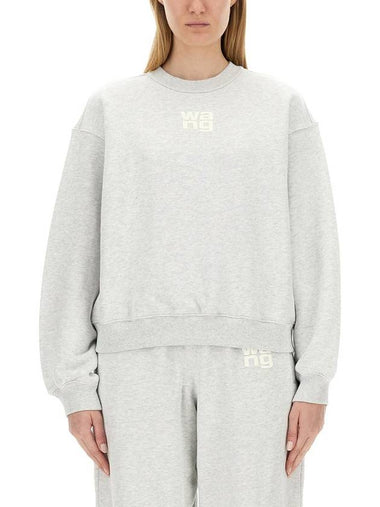 T By Alexander Wang Sweatshirt With Logo - ALEXANDER WANG - BALAAN 1