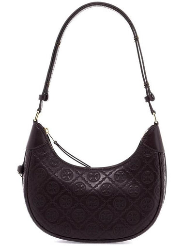 half-moon leather t monogram bag - TORY BURCH - BALAAN 1