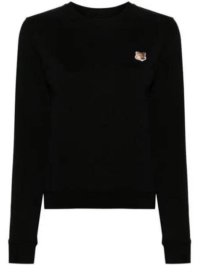 Fox Head Patch Regular Sweatshirt Black - MAISON KITSUNE - BALAAN 2