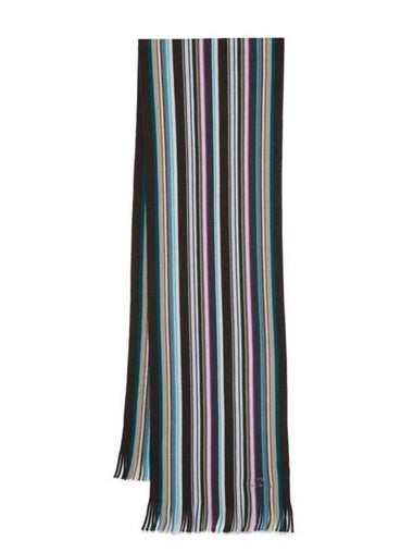 Multicolour Stripe Scarf Grey - PAUL SMITH - BALAAN 1