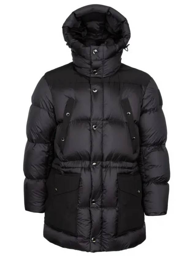 Logo Applique Nylon Puffer Coat Black - BURBERRY - BALAAN 6