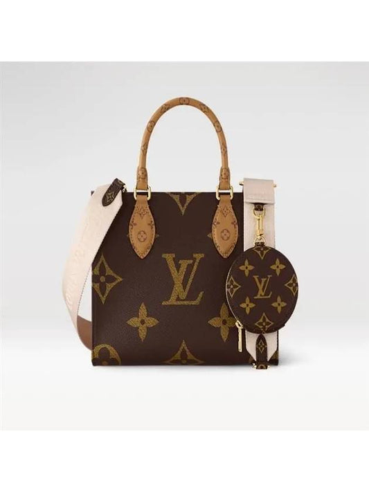 Women's OnTheGo PM Monogram Tote Bag Brown - LOUIS VUITTON - BALAAN 2