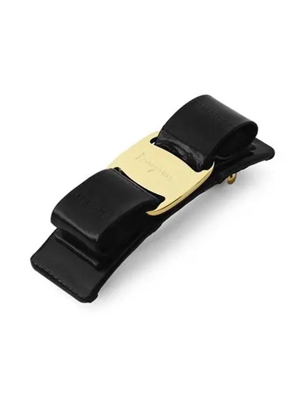 Vara Bow Hair Clip Black - SALVATORE FERRAGAMO - BALAAN 3