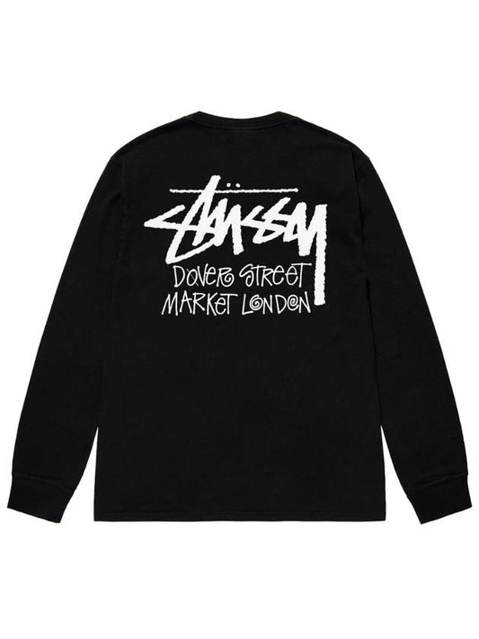 Stock Dover Street Market London Long Sleeve TShirt Black 3993738 Stock DSM London LS T Shirt Black - STUSSY - BALAAN 1