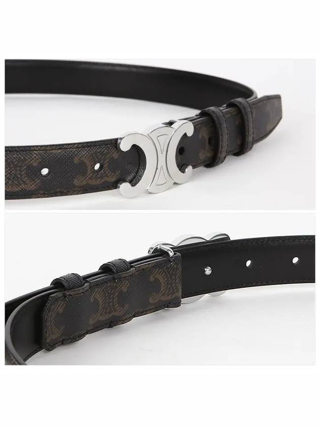 Triomphe Canvas Belt Black - CELINE - BALAAN 4