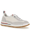 Thom Women Browne Nylon Tech Runner Low Top Sneakers Grey White - THOM BROWNE - BALAAN 2