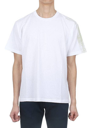 Compass Logo Round Short Sleeve T-Shirt White - STONE ISLAND - BALAAN 2