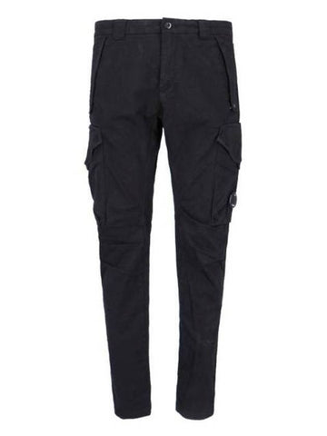 Lens Detail Panel Cargo Straight Pants Black - CP COMPANY - BALAAN 1