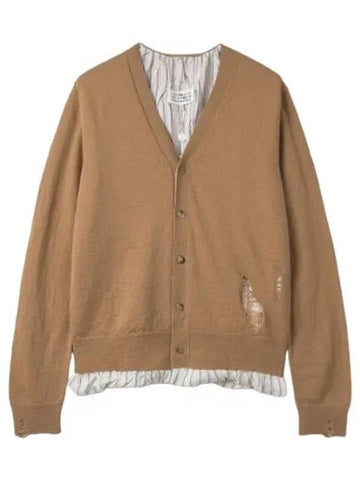 Distressed cardigan camel - MAISON MARGIELA - BALAAN 1