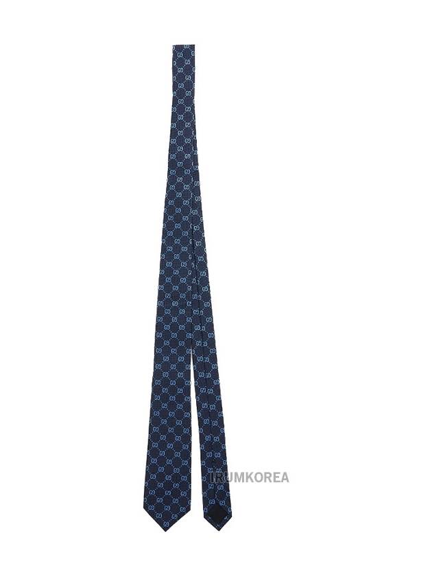 GG Silk Jacquard Tie Blue - GUCCI - BALAAN 2